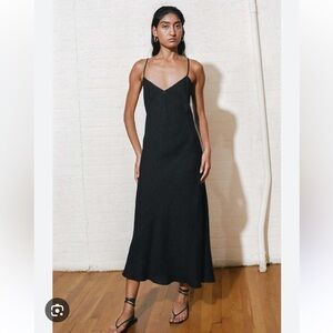 Mara Hoffman Zoya Slip Midi Dress 100% hemp